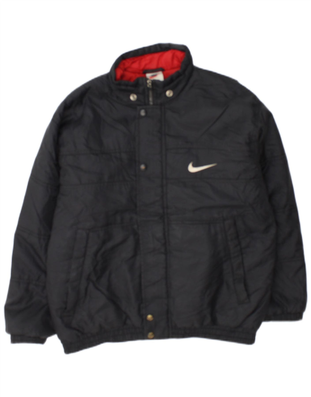 Μπουφάν Nike Boys Graphic με επένδυση 12-13 ετών, μεγάλο μαύρο νάιλον