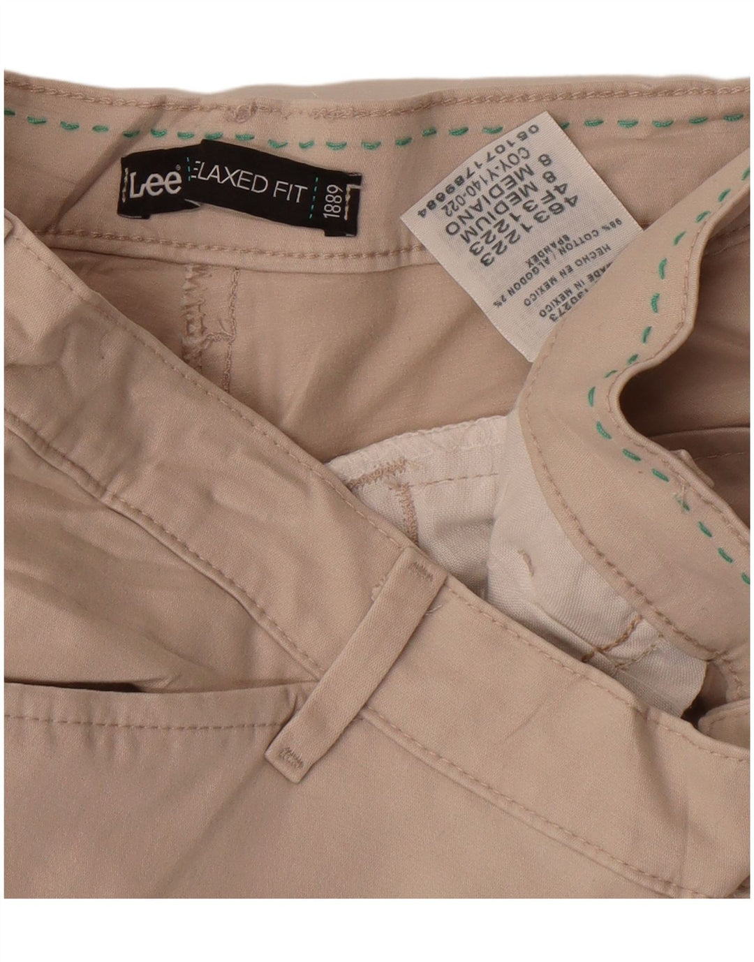 Lee Γυναικείο Casual Παντελόνι US 8 Medium W30 L30 Beige βαμβακερό