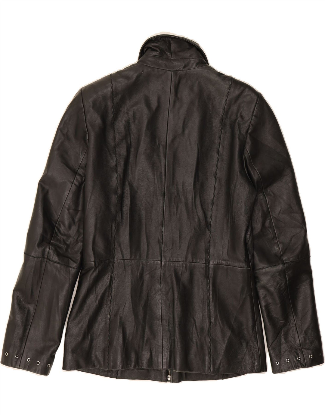 CONBIPEL Womens Leather Jacket IT 44 Medium Black Leather Vintage Conbipel and Second-Hand Conbipel from Messina Hembry 