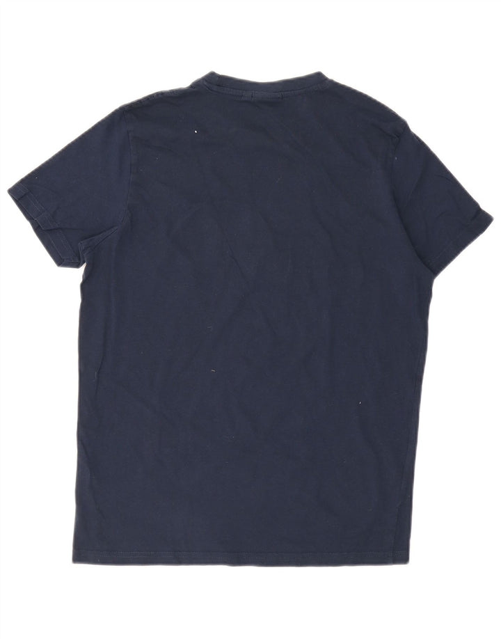 Ανδρικό γραφικό T-Shirt Ellesse Top Medium Navy Blue από βαμβάκι