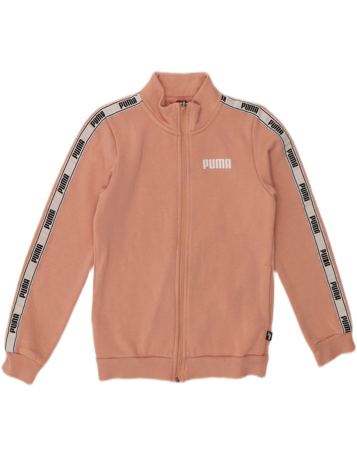 PUMA Girls Graphic αθλητική φόρμα μπουφάν 11-12 ετών Ροζ βαμβακερό