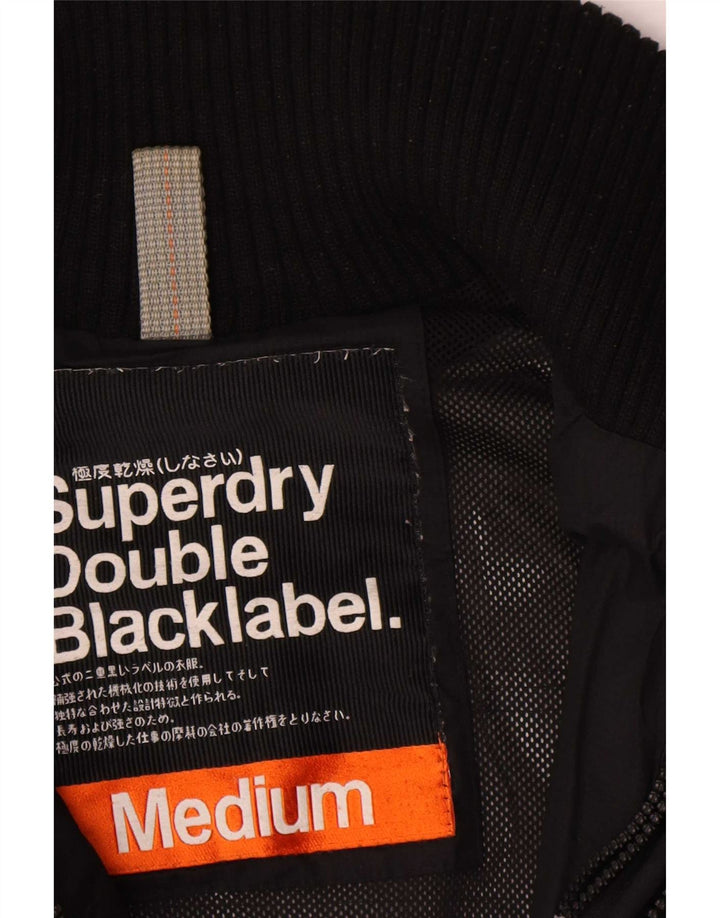 Superdry Γυναικείο Μπουφάν Windbreaker UK 14 Medium Μαύρο Πολυεστέρας