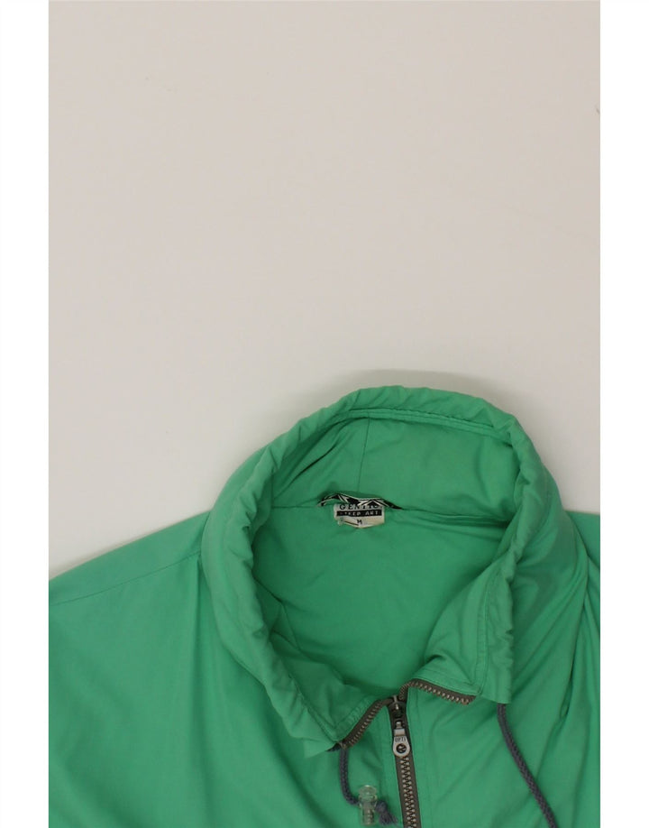 VINTAGE Mens Graphic Hooded Tracksuit Top Jacket Medium Green Vintage Vintage and Second-Hand Vintage from Messina Hembry 