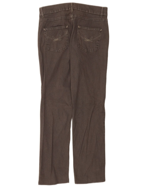 Marks & Spencer Γυναικεία Straight Jeans UK 12 Medium W30 L28 Grey Cotton