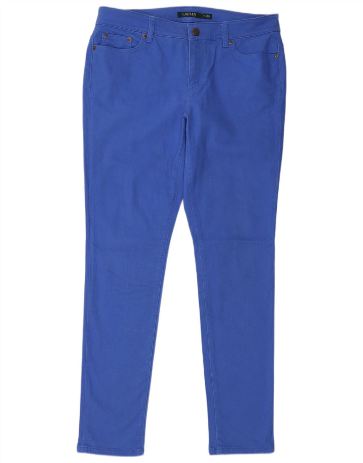 RALPH LAUREN Γυναικείο λεπτό τζιν US 12 μεγάλο W34 L32 Μπλε βαμβακερό