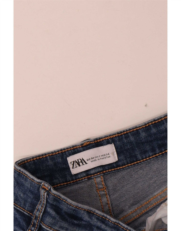 Zara Γυναικείο Τζιν μποτάκι EU 34 2XS W24 L25 Μπλε