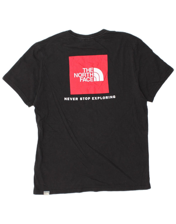 Ανδρικό γραφικό T-Shirt North Face Top Μεσαίο μαύρο βαμβακερό