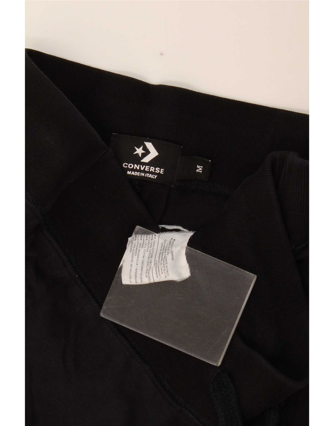 Ανδρική φόρμα Converse Παντελόνι Joggers Μεσαίο Μαύρο Βαμβακερό