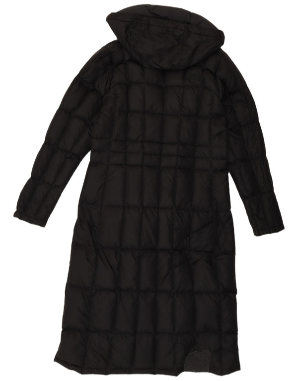 The North Face Womens Hooded Longline Padded Coat UK 12 Medium Black
