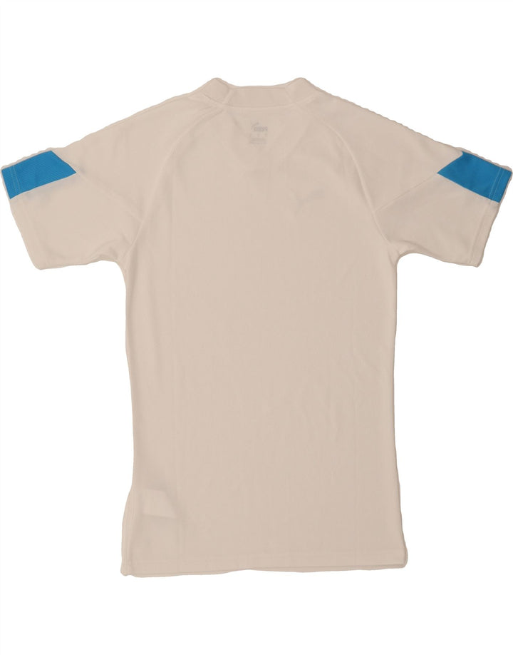PUMA Mens T-Shirt Top Small Off White Colourblock Polyester Vintage Puma and Second-Hand Puma from Messina Hembry 