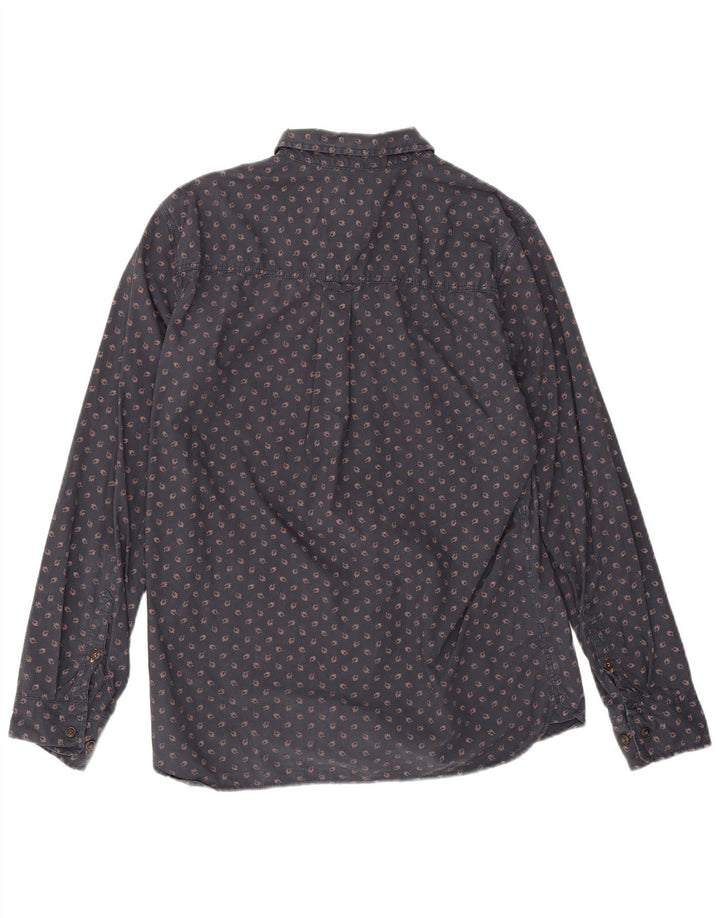 Ανδρικό πουκάμισο Fat Face Medium Navy Blue Floral Βαμβακερό
