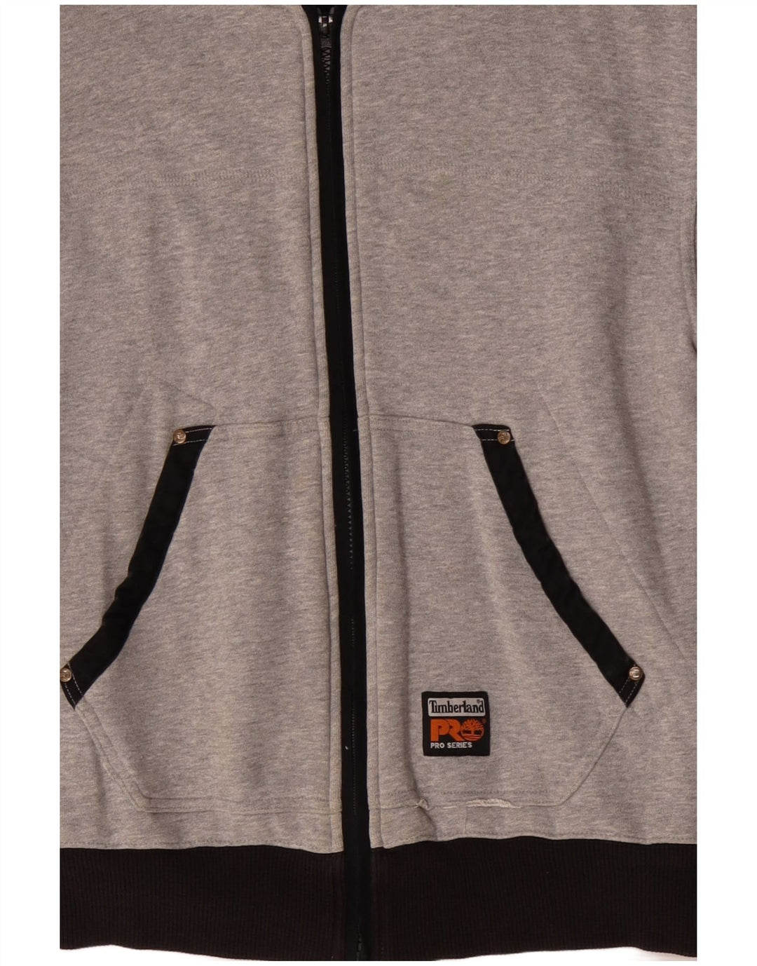 TIMBERLAND Ανδρικό πουλόβερ με κουκούλα με φερμουάρ, μεσαίο γκρι χρώμα, βαμβακερό