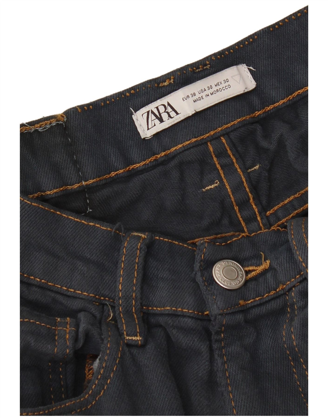 ZARA Mens Slim Jeans EU 38 Small W30 L30 Navy Blue