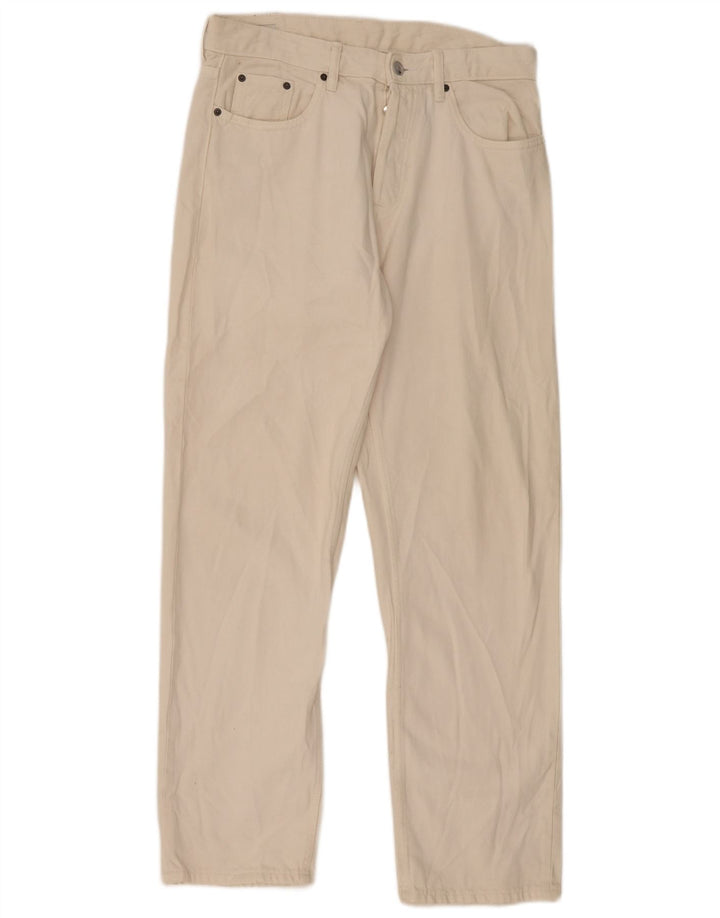 Zara Ανδρικό τζιν ίσιο EU 40 Medium W31 L32 Off White