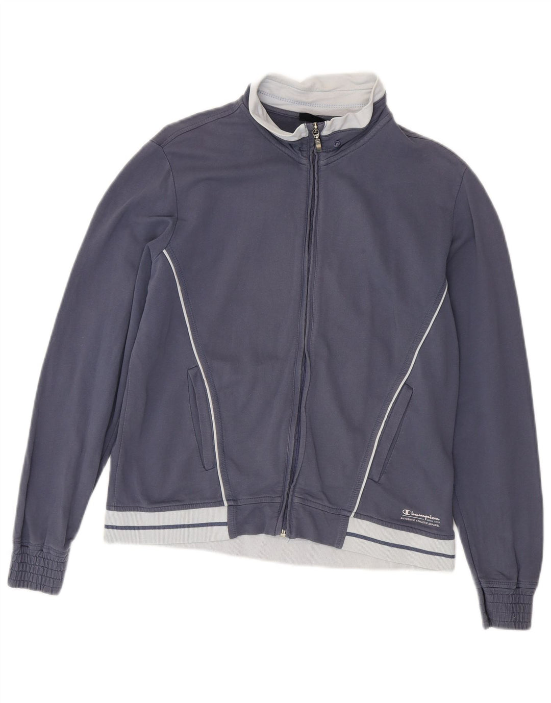 Γυναικεία αθλητική φόρμα Champion Top Jacket UK 14 Medium Navy Blue Colourblock