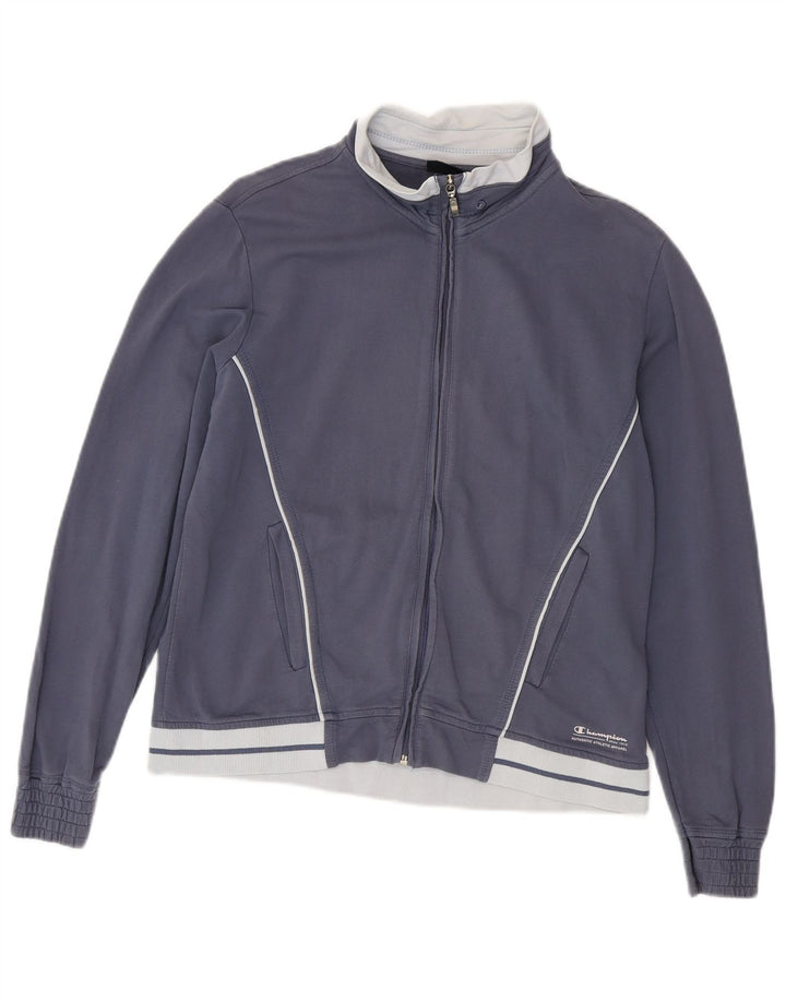 Γυναικεία αθλητική φόρμα Champion Top Jacket UK 14 Medium Navy Blue Colourblock