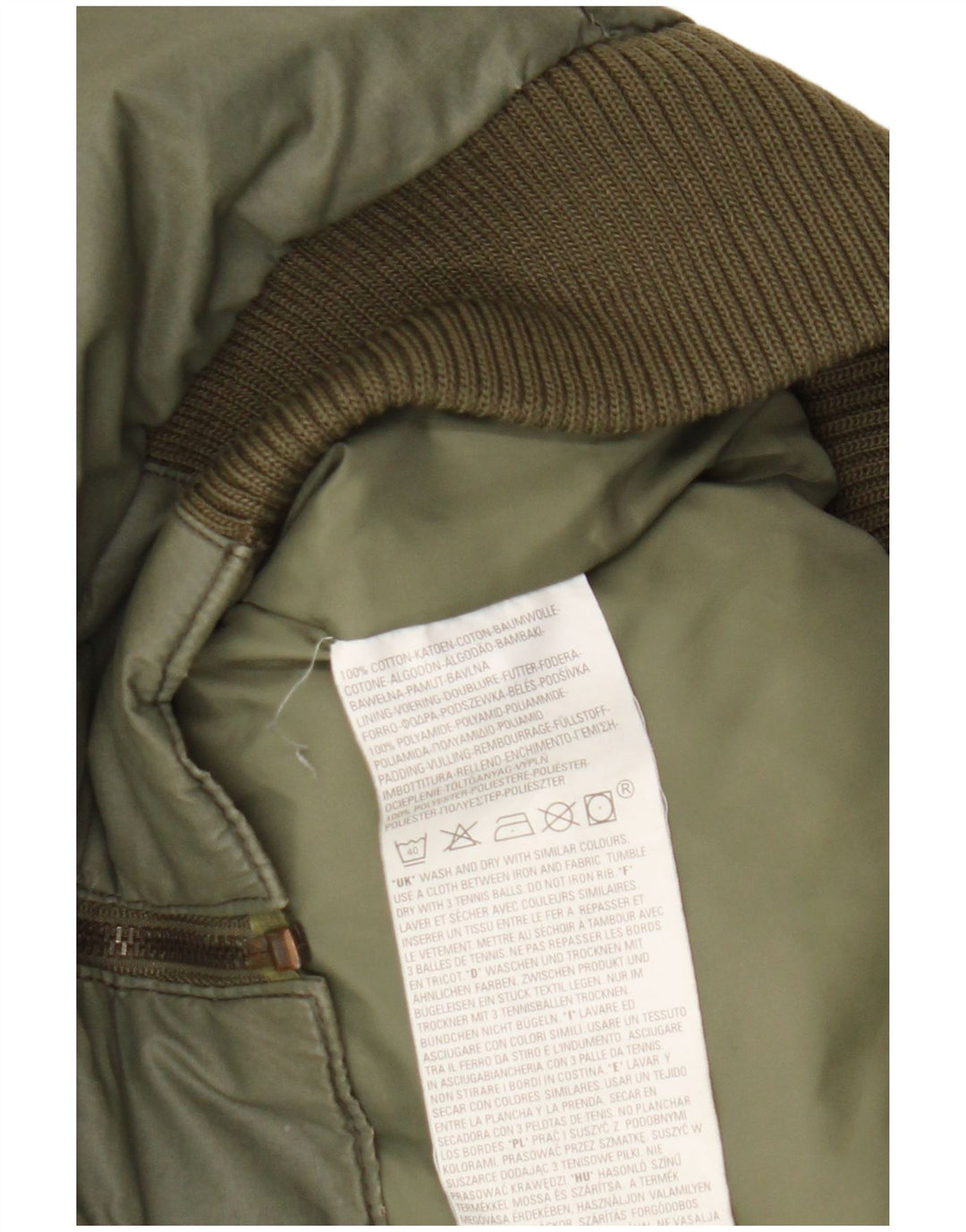 Levi's Mens Padded Gilet UK 40 Large Green Cotton