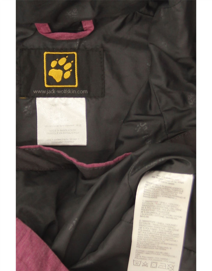 Jack Wolfskin γυναικείο μπουφάν με κουκούλα αντιανεμικό UK 10 Small Pink Polyester