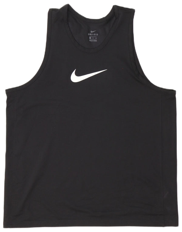 Ανδρικό γιλέκο Nike Dri Fit Top 2XL μαύρο πολυεστέρα