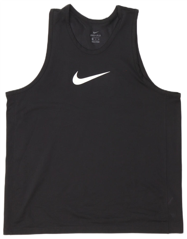 Ανδρικό γιλέκο Nike Dri Fit Top 2XL μαύρο πολυεστέρα