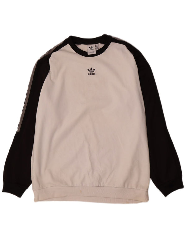 Ανδρικό φούτερ Adidas Jumper XL White Colourblock Polyester