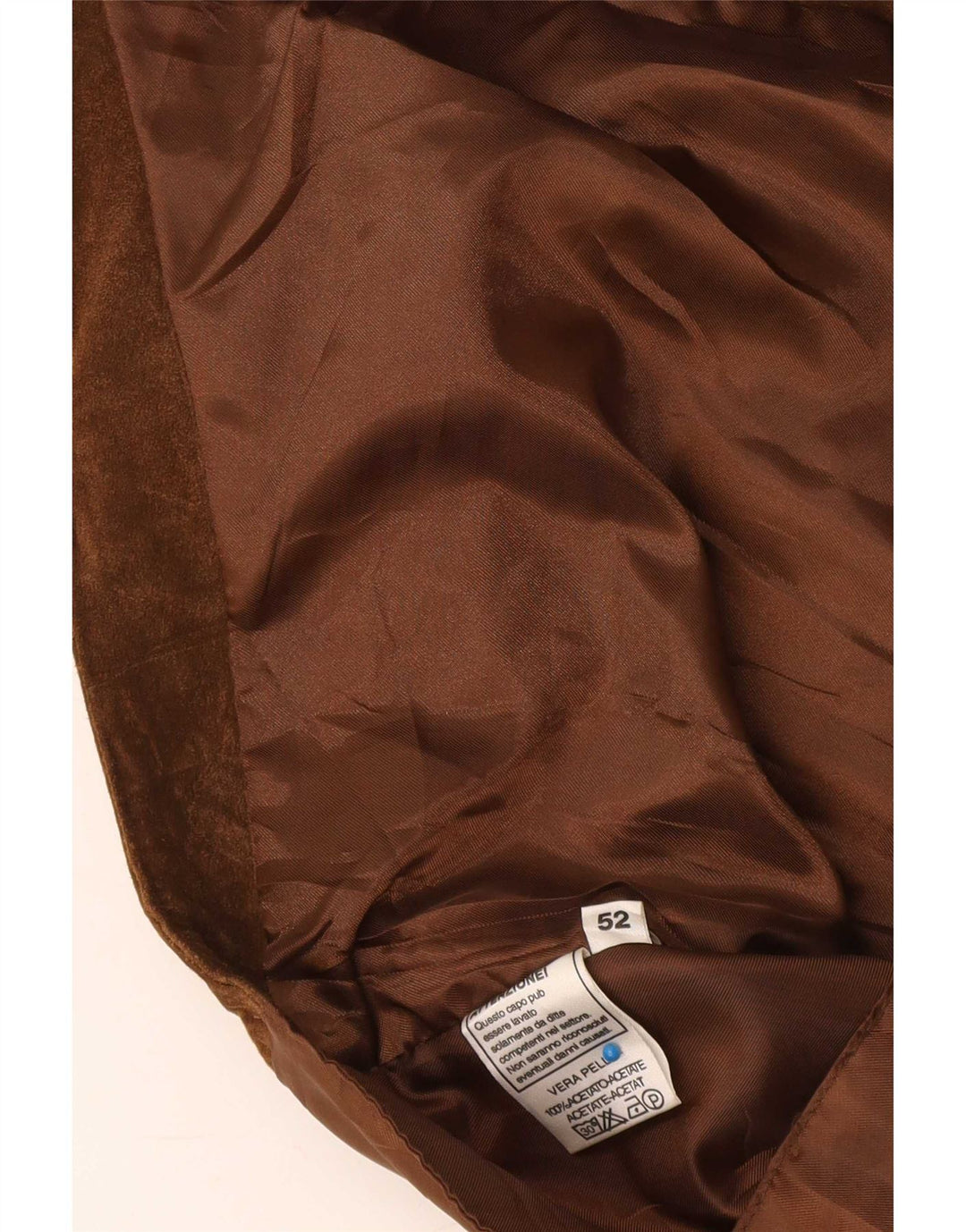 Vintage Ανδρικό Σουέντ Γιλέκο IT 52 Δερμάτινο Μεγάλο Καφέ