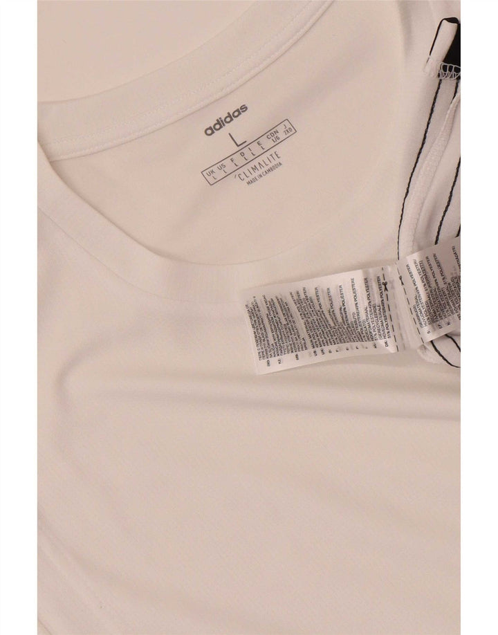 Adidas Mens Climalite Vest Top Large White Polyester