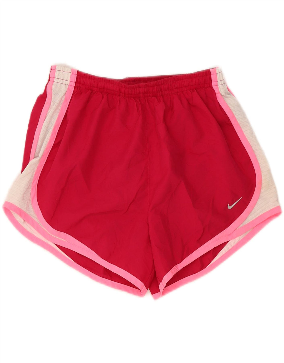 Γυναικείο αθλητικό σορτς NIKE Dri Fit UK 10 Small Red Colorblock Πολυεστέρας