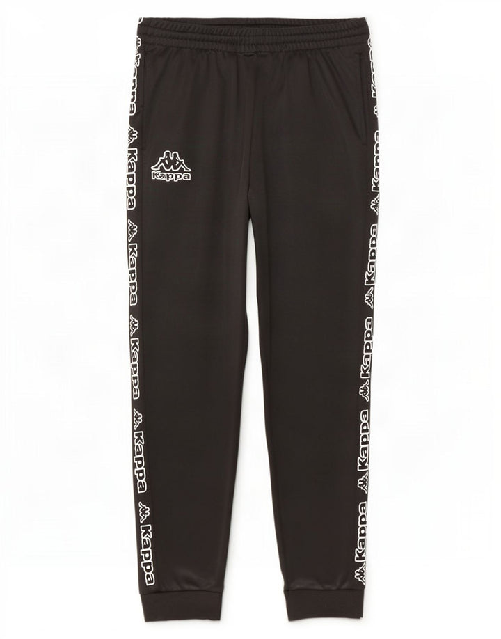 Kappa Ανδρική φόρμα γραφικής φόρμας παντελόνι Joggers μεγάλο μαύρο πολυεστέρα
