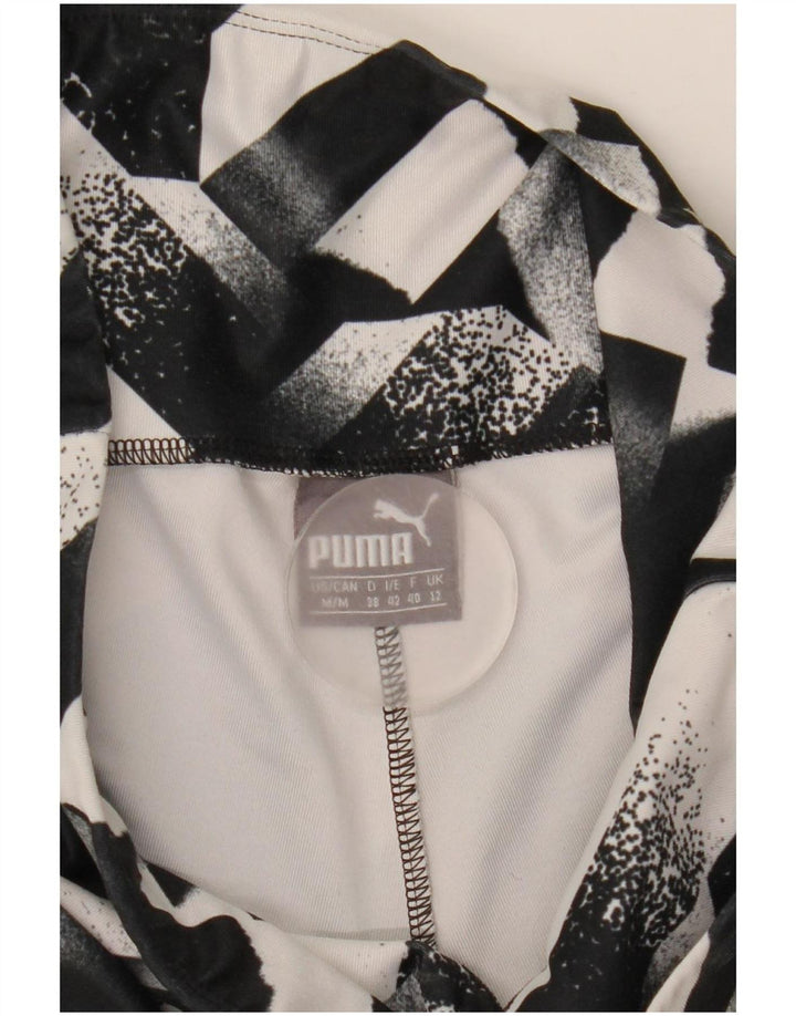 Puma Γυναικείο Κολάν UK 12 Medium Black Geometric