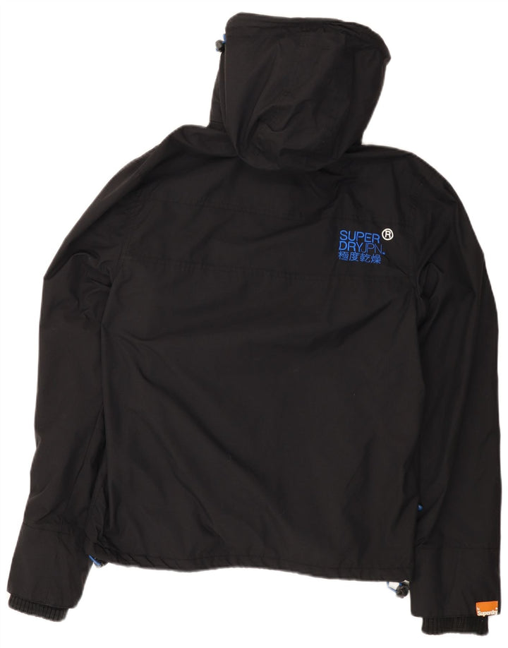 Superdry Mens The Windcheater Graphic Windbreaker Jacket UK 36 Small Black