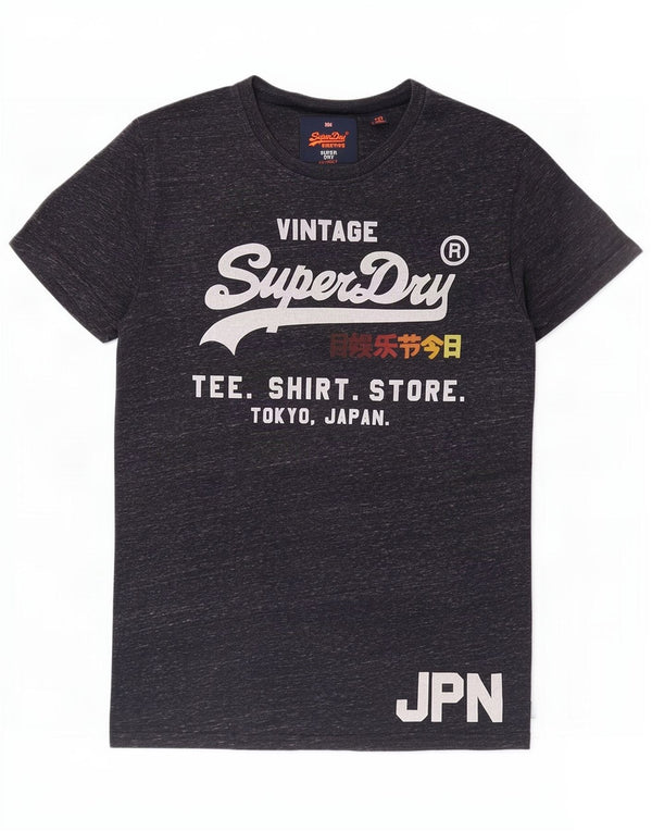 Ανδρικό μπλουζάκι Superdry κανονικό γραφικό μπλουζάκι, μεσαίο, μπλε ναυτικό, βαμβακερό
