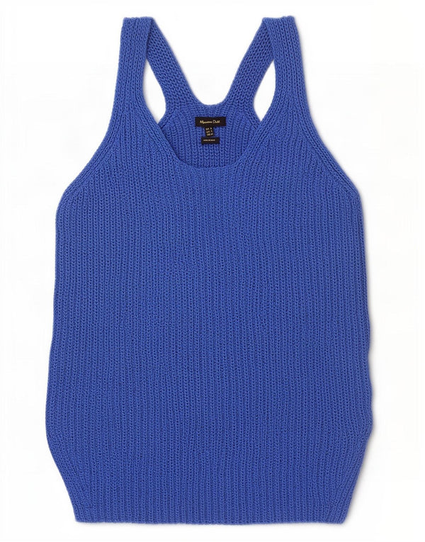 Massimo Dutti Γυναικείο Γιλέκο Tank Top UK 10 Small Blue
