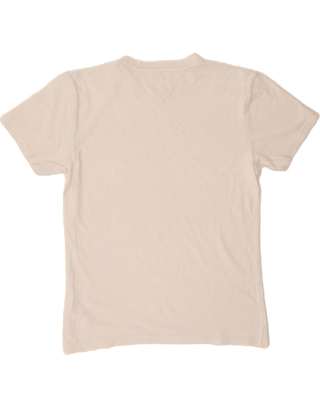 TOMMY HILFIGER Mens Graphic T-Shirt Top Small White Vintage Tommy Hilfiger and Second-Hand Tommy Hilfiger from Messina Hembry 