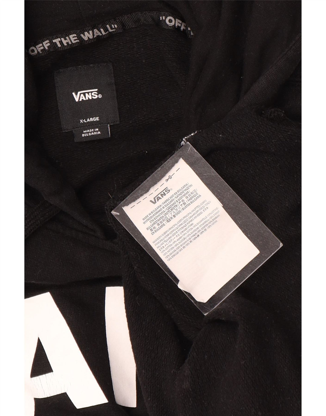 Ανδρικό VANS Graphic Hoodie Jumper XL Μαύρο βαμβακερό