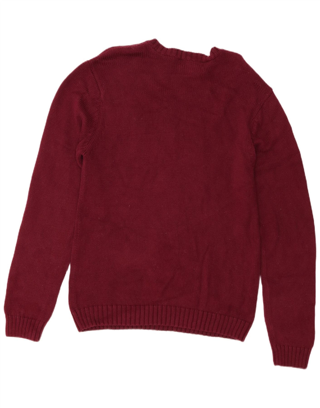 Ανδρικό πουλόβερ Chaps Regular Fit Crew Neck Jumper Μεσαίο μπορντό βαμβακερό