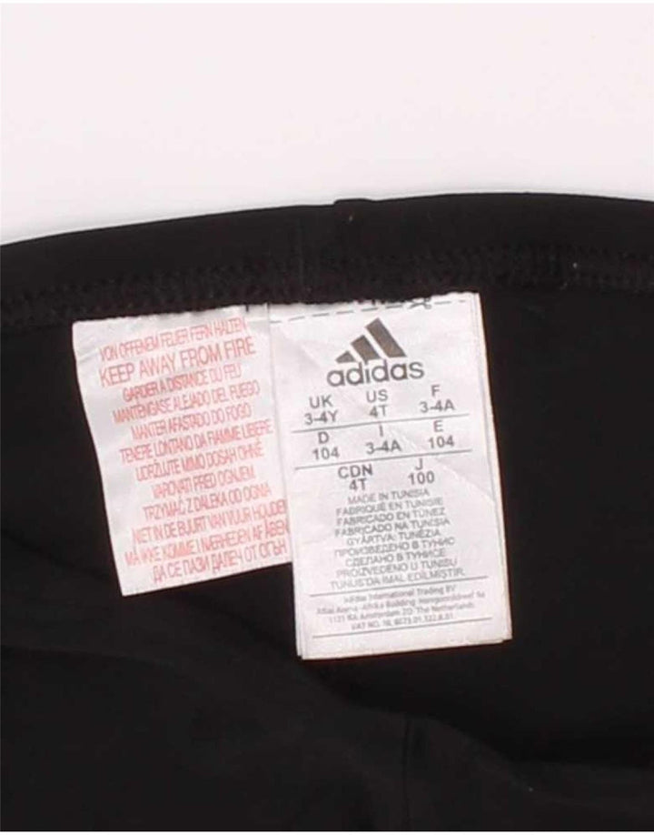 Adidas Boys Sport σορτς 3-4 ετών μαύρο πολυεστέρα