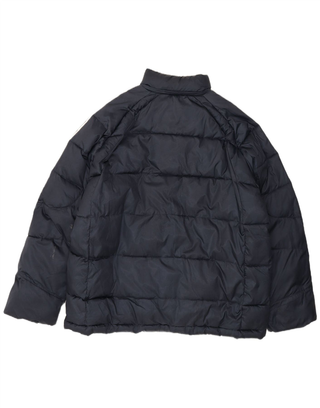 ADIDAS Mens Padded Jacket UK 42 XL Navy Blue Polyester