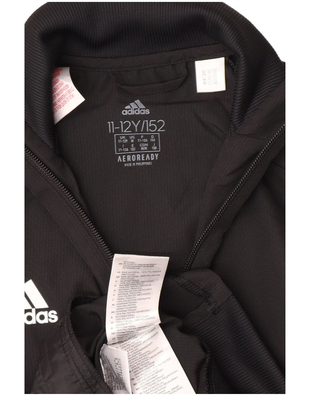 Adidas Boys Aeroready αθλητική φόρμα 11-12 ετών Μαύρο πολυεστέρα