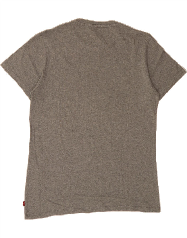 LEVI'S Mens Graphic T-Shirt Top Small Grey Cotton Vintage Levi's and Second-Hand Levi's from Messina Hembry 
