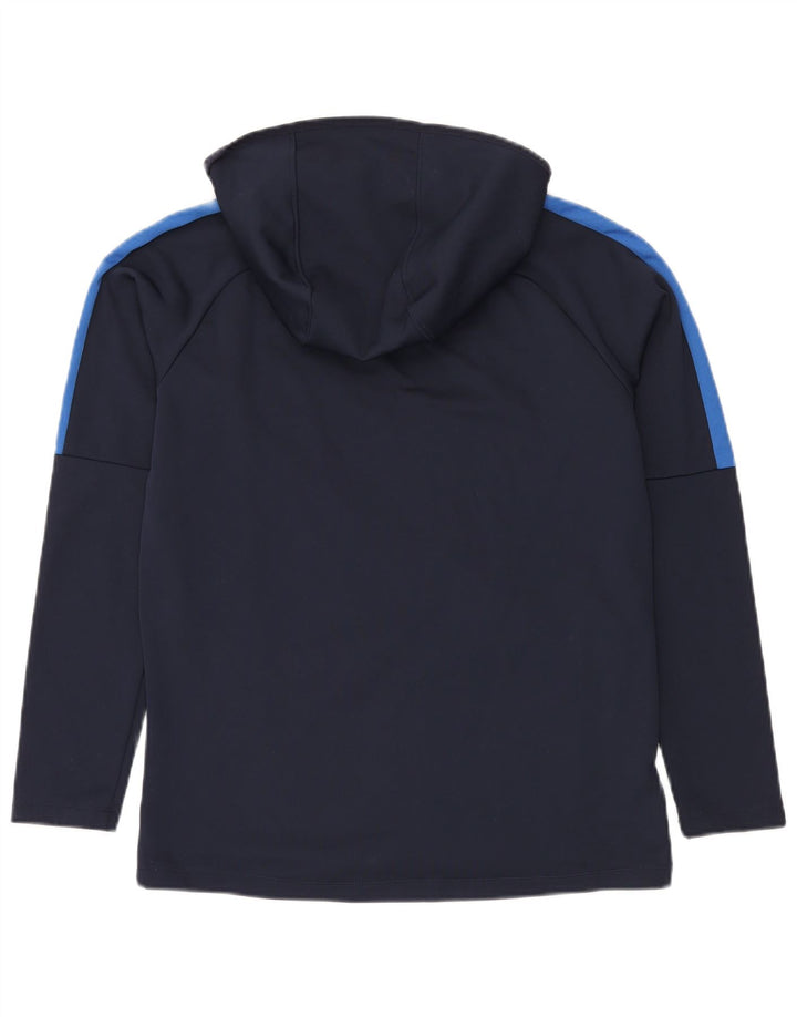 NIKE Ανδρικό Dri Fit Hoodie Jumper Medium Navy Blue Colorblock Πολυεστέρας