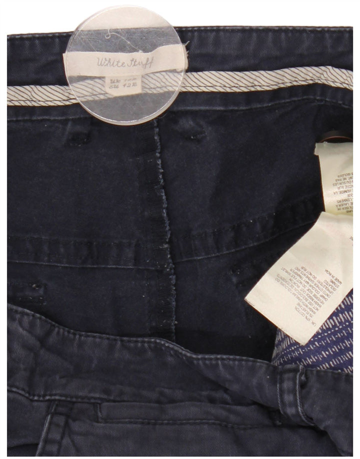 White Stuff Ανδρικό Slim παντελόνι Chino UK 14 Μεγάλο W37 L28 Navy Blue βαμβακερό