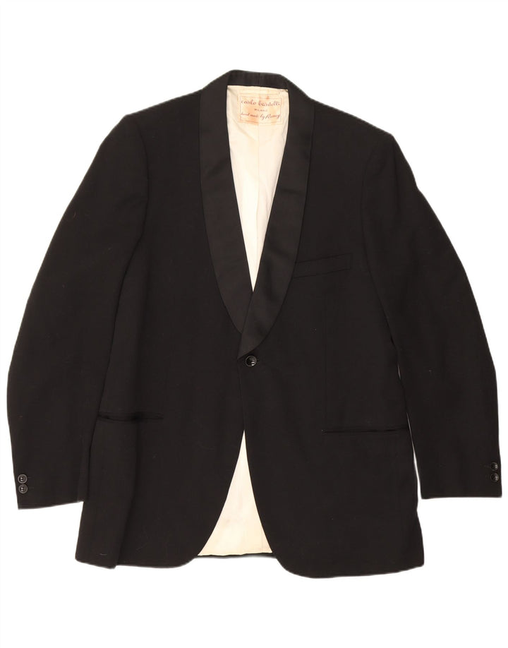 Vintage Ανδρικό σακάκι με 1 κουμπί UK 40 Large Black