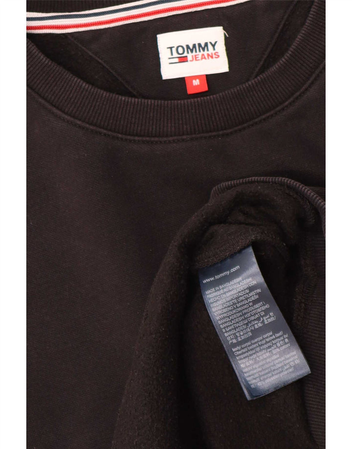 Tommy Hilfiger Γυναικείο Φούτερ Jumper UK 14 Μεσαίο μαύρο βαμβακερό