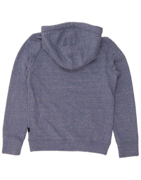 Superdry Γυναικεία γραφικά κουκούλα UK 8 Small Blue Flecked Polyester