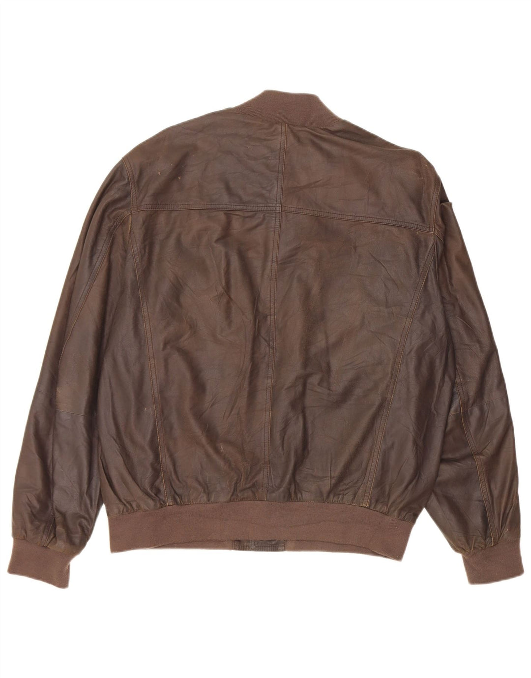 Ανδρικό δερμάτινο μπουφάν Gimo's Bomber UK 38 Medium Brown Δερμάτινο