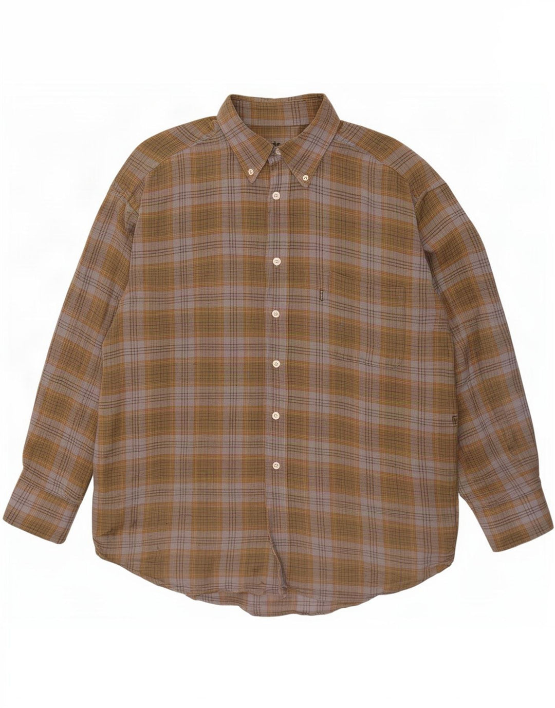 Ανδρικό πουκάμισο Barbour Flannel Μεγάλο χακί βαμβακερό