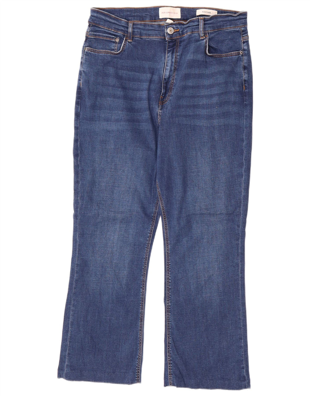 Marks & Spencer Γυναικεία Crop Slim Flared Jeans UK 16 Large W32 L25 Blue
