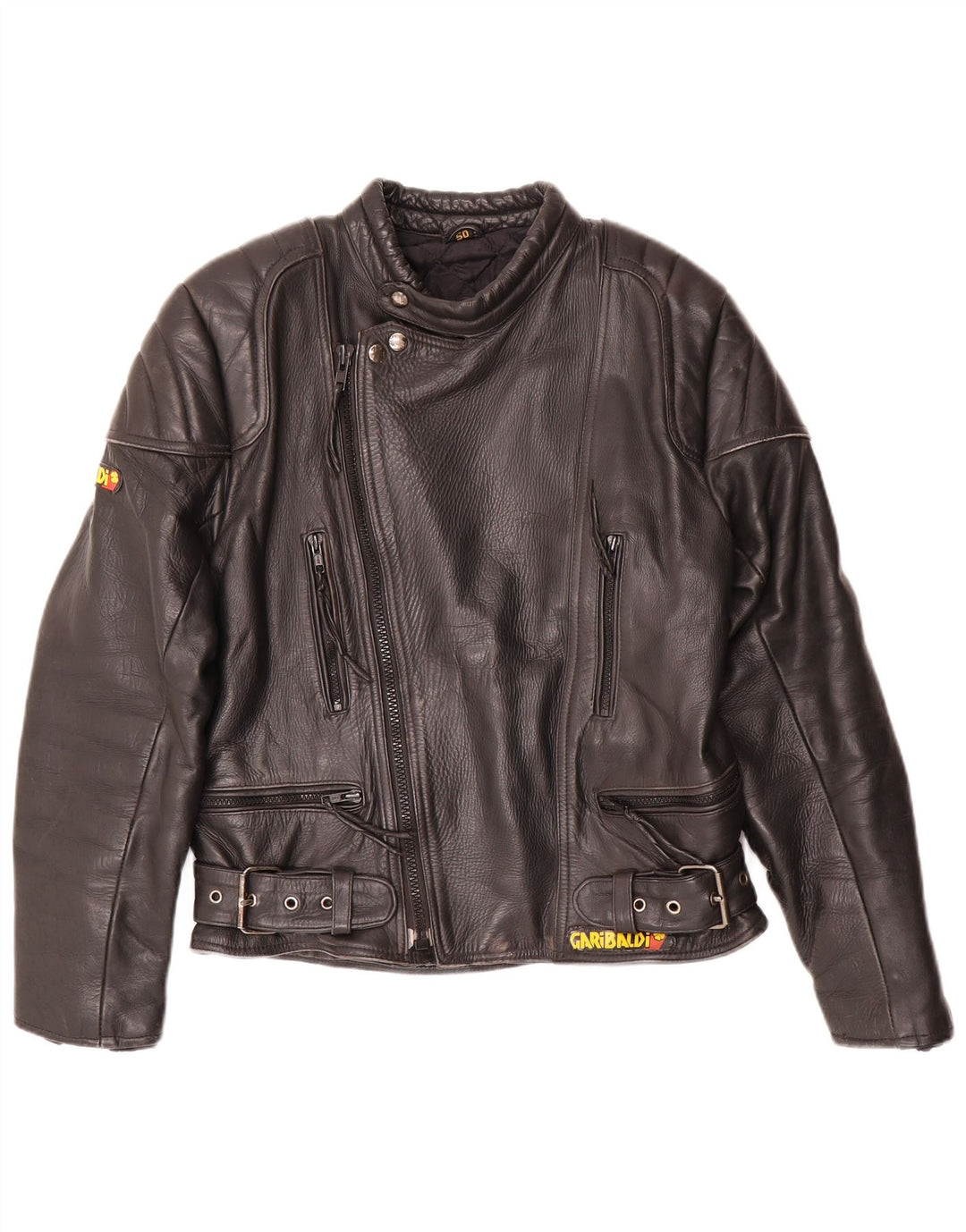 Garibaldi Ανδρικό Δερμάτινο Μπουφάν Racer EU 40 Medium Μαύρο