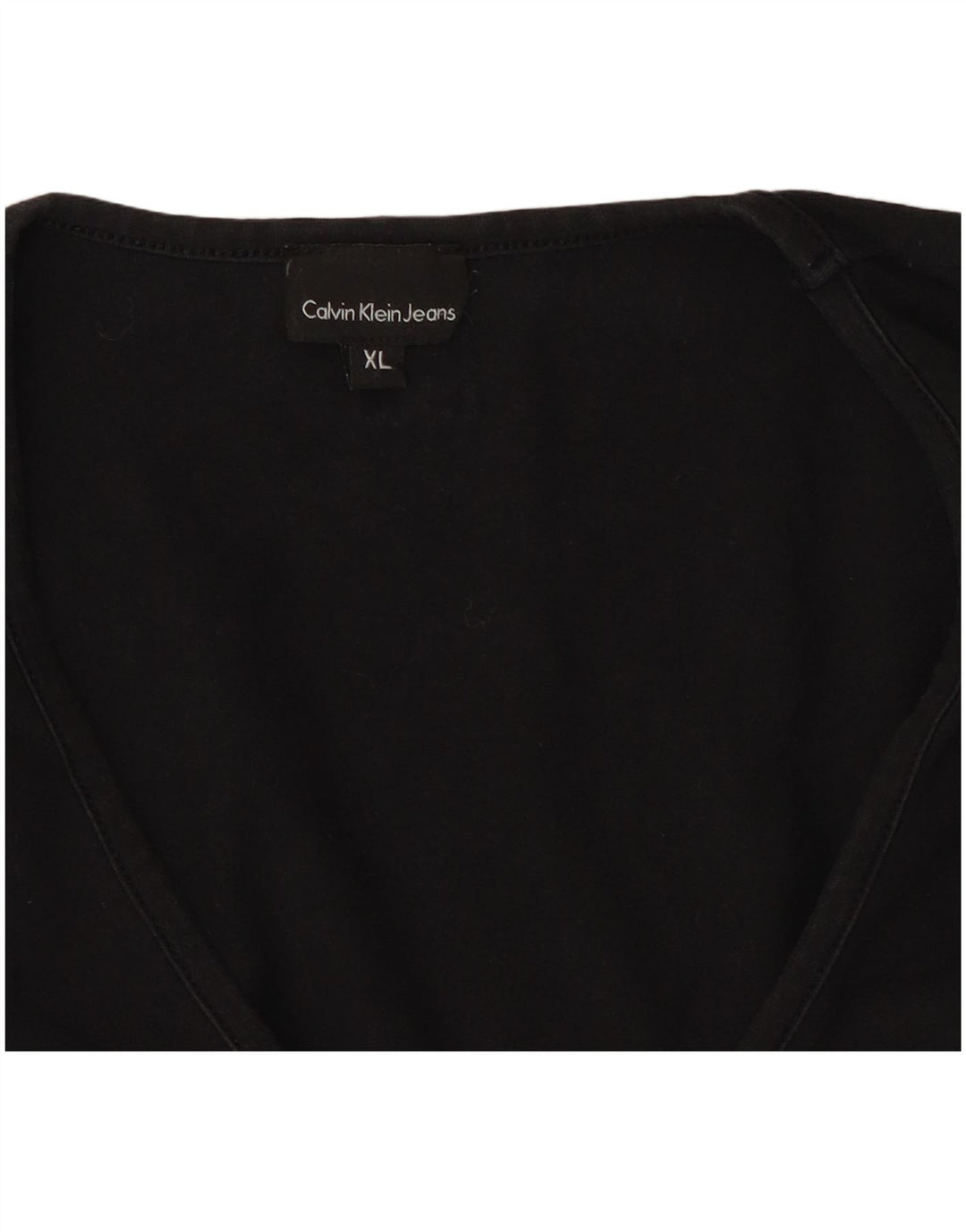 CALVIN KLEIN JEANS Γυναικείο τοπ μακρυμάνικο UK 18 XL Μαύρο